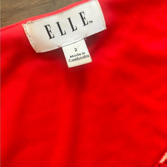 Elle Red and White Striped A-Line Dress Women’s size 2 - Picture 3 of 8